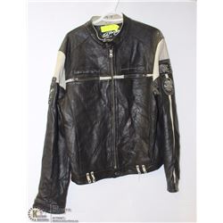 ED HARDY LEATHER JACKET SIZE XL