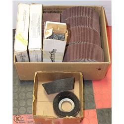 LOT OF FLATWHEELS, BRUSH WHEEL, GRINDER WHEEL,