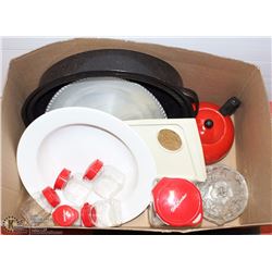 LARGE BOX W/LARGE ROASTER, 4