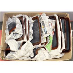 15-PC BROWN & BLACK DISHWARE SET