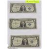 Image 1 : THREE  1957A SILVER CERTIFICATES
