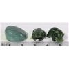 Image 1 : 3 PCS OF JADE INCL BEAR, FROG AND ROCK