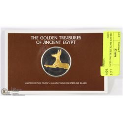 24K GOLD ON STERLING SILVER COIN