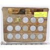 Image 1 : PRIME MINISTERS OF CANADA 1867-1970 COINS ON WOOD
