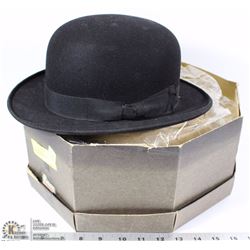 VINTAGE BOWLER HAT CHRISTYS LONDON IN BOX