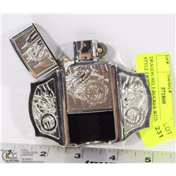 DRAGON BELT BUCKLE WITH ZIPPO STYLE LIGHTER