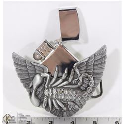 SCORPION BELT BUCKLE WITH ZIPPO STYLE LIGHTER