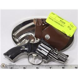 PISTOL LIGHTER BELT BUCKLE