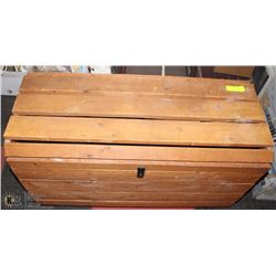 WOOD STORAGE BOX 35"X16"X20" HIGH