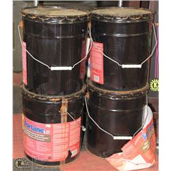 LOT OF FOUR 5 GAL FORTANE WOOD FLOORING URETHANE