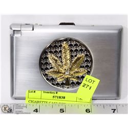 CIGARETTE CASE WITH LIGHTER BELT BUCKLE