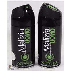 2 PACK MALIZIA UOMO MADE IN ITALY EAU DE TOILETTE