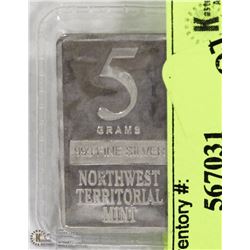 .999 SILVER 5 GRAM BAR