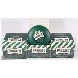 3 PACK PRORASO SHAVING SOAP