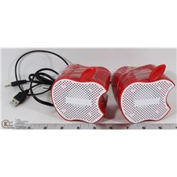 MULTIMEDIA  APPLE SHAPE MINI SPEAKERS