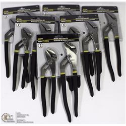CASE OF SIX-2PC GROOVE JOINT PLIERS SETS