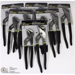 CASE OF SIX-2PC GROOVE JOINT PLIERS SETS