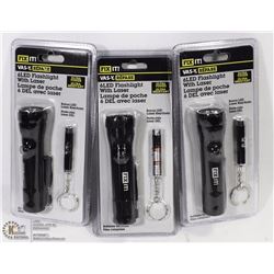 CASE OF 6PCS-6 LED WITH LASER AND 1 LED WITH