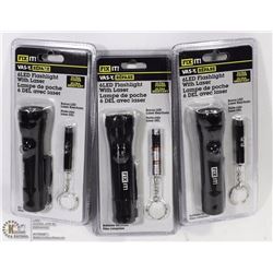 CASE OF 6PCS-6 LED WITH LASER AND 1 LED WITH