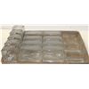 Image 1 : BOX OF GLASS SUGAR CADDYS