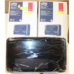 3 TOILET PAPER DISPENSERS