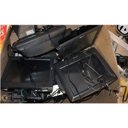 POS SYSTEM INCL 4 MONITORS, 4 CASE DRAWERS,