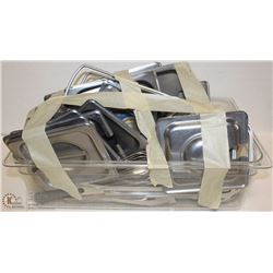 LARGE PLASTIC INSERT W/ SIFTERS + STEEL INSERTLIDS