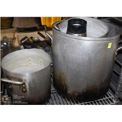 3 ALUMINIUM STOCK POTS-VARIOUS SIZES