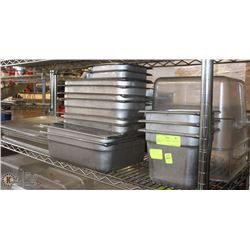 SHELF 8  INCL  ASSORTED LIDS AND INSERTS