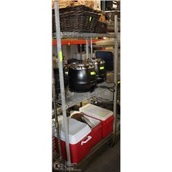 3 SHELF ROLLING CART