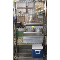 5 SHELF ROLLING CART ON CHOICE