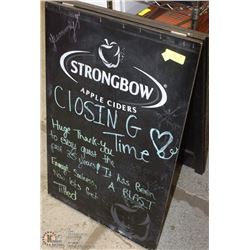 HEAVY DUTY STRONGBOW ADVERTISING SANDWICH BOARD