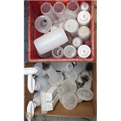 2 BOXES OF PLASTIC SQUEEZE BOTTLES