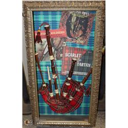 BAG PIPES FRAMED NO GLASS
