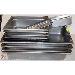 LOT OF 10 STAINLESS INSERTS- MEDIUM TO LARGE