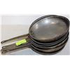 Image 1 : LOT OF SIX 10" FRYING PANS