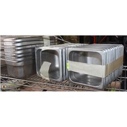 LOT OF 31 STAINLESS INSERTS SMALL- MEDIUM