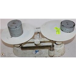 2 SCALES - ONE BOWL TYPE AND ONE COUNTER BALANCE