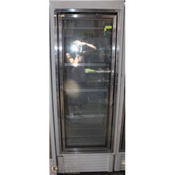 HUSSMAN 1 GLASS DOOR FREEZER 29"X81"