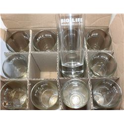 BOX OF 12 BEVERAGE GLASSES- TALL