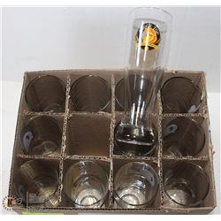 CASE OF 12-16OZ  SHOCK TOP LOGO PILSNER GLASSES