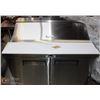 Image 1 : ME#20- DOUBLE DOOR 48" S/S REFRIGERATED SALAD PREP TABLE