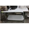 Image 1 : ME#15 24"X48"S/S WORK TOP TABLE WITH GALV. LEGS &