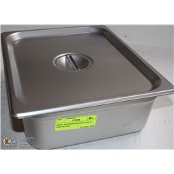 ME#13 S/S FOOD PAN HALF SIZE 4" DEEP W/ LID
