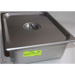ME#13 S/S FOOD PAN HALF SIZE 4" DEEP W/ LID