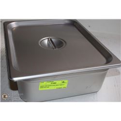 ME#13 S/S FOOD PAN HALF SIZE 4" DEEP W/ LID