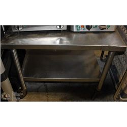 STAINLESS STEEL SMALL ROLLING CART- 2 SHELF