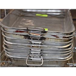 LOT OF 10 16"X12" ROASTING PANS