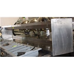 DOUBLE STAINLESS STEEL WALL SHELF 8'X12"