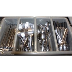 PLASTIC CUTLERY TRAY WITH CONTENTS ON CHOICE